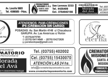 Fúnebres del lunes 10 de octubre de 2022