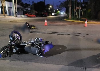 Motocicleta protagonizó un accidente en Posadas