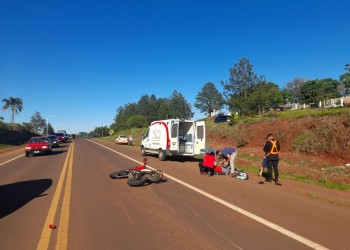 Motociclista herido tras un choque en la ruta nacional 14