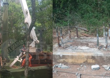 Desmantelan las aerosillas del Salto Encantado y anticipan la puesta en marcha de las obras