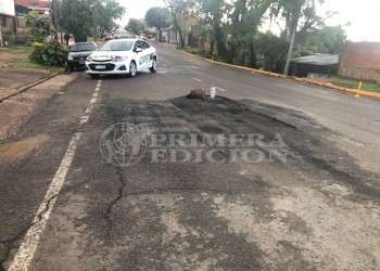 Posadas: tránsito interrumpido en Blas Parera casi Francisco de Haro