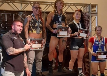 Podio para la misionera Carina Chavez en el Mister Olimpia