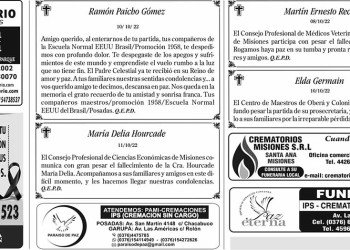 Fúnebres del Miércoles 12 de Octubre de 2022