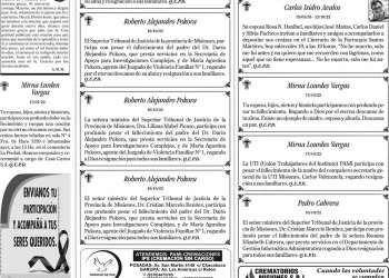 Funebres del Miércoles 19 de Octubre de 2022