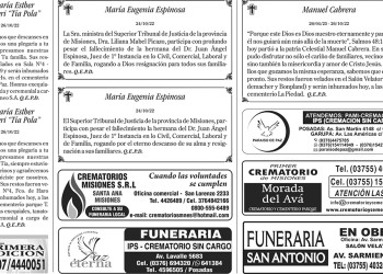 Fúnebres del 27 de octubre de 2022