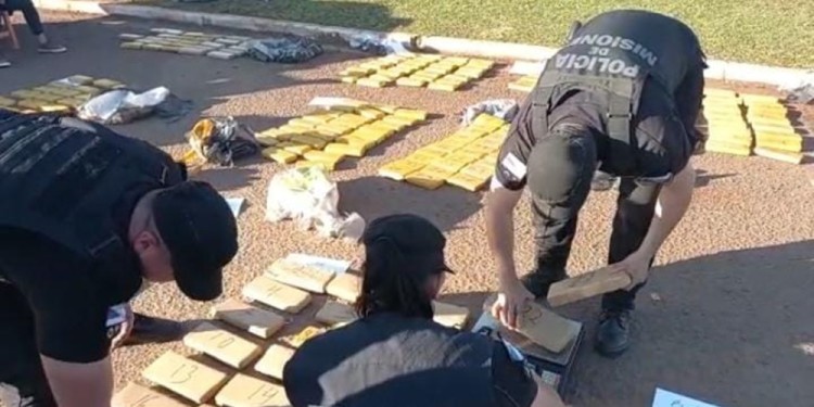 En lo que va del 2022, se incautaron más de 21 toneladas de drogas en Misiones