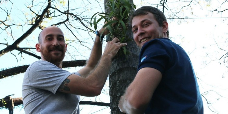GUARDIÁN DE ORQUÍDEAS. La iniciativa tuvo lugar el sábado.