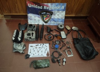 Un joven fue arrestado en Panambí tras vender partes de una moto robada