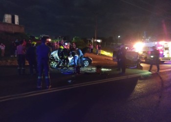 Varios heridos tras choque en cadena sobre la ruta 13 en San Vicente