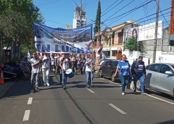 Trabajadores de seguridad se movilizaron en Posadas en reclamo de recomposición salarial