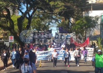 Multitudinaria marcha de la CCC en Posadas