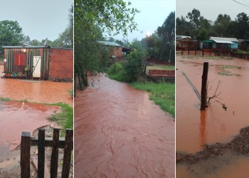 La lluvia causó inundaciones en Andresito, pero siete familias se niegan a evacuar