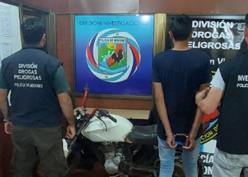 San Vicente: Empujaba una motocicleta ajena y lo detuvieron