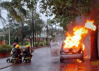 Se incendió un auto en Puerto Libertad