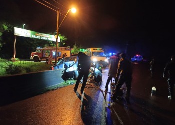 Una familia bonaerense despistó sobre la ruta provincial 223