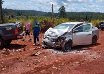 Capioví: una mujer con múltiples lesiones tras un choque entre auto y camioneta