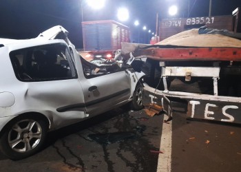 Chocó a un camión sin señalización y estacionado sobre el puente del arroyo Garupá