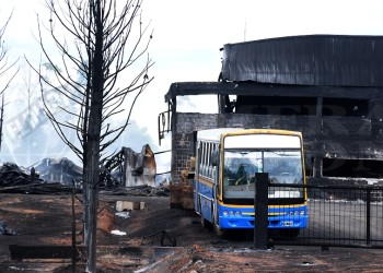Una presunta falla eléctrica causó el incendio en la procesadora de resina