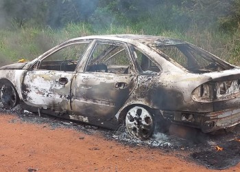 Apareció quemado un automóvil utilizado para el tráfico de “flores”