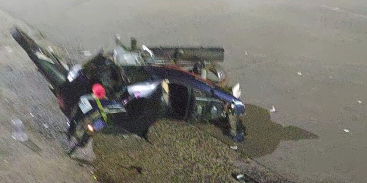 GRAVE. La víctima quedó inconsciente tras la colisión de su motocicleta.