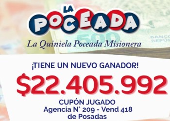 Más de 22 millones de pesos de la Poceada quedaron en Posadas