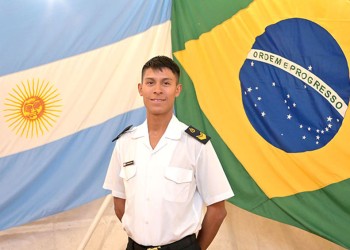 Sergio Rodríguez, el obereño que finalizó el viaje número 50 de la Fragata Libertad