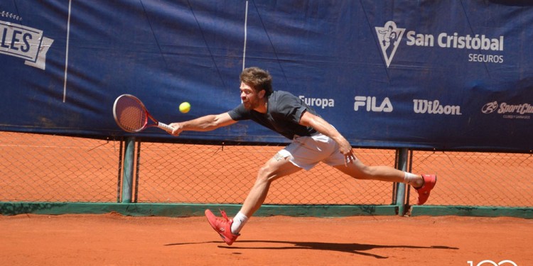LUCHÓ. Mateo batalló pero cedió ante el mejor nivel del chileno Bruna.