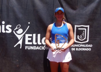 Tenis: Solana Sierra logró el título