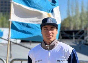 Nahuel Chamorro tuvo su debut en los World Skate Games