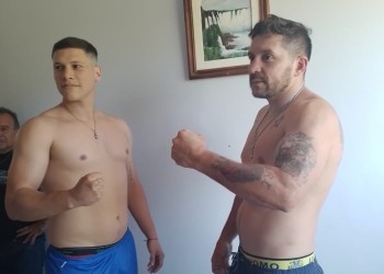 Guille Andino sale al ring en Posadas