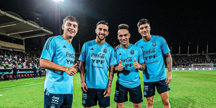 LISTOS. Tras el último entrenamiento con los 26, Argentina ya piensa en Qatar.