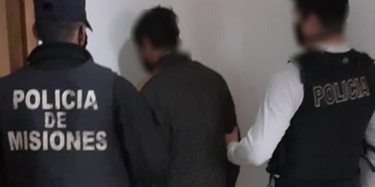 PURGARÁ CONDENA. El acusado momentos después de ser arrestado.