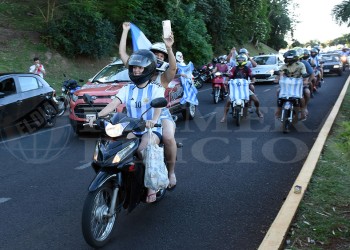 Así se festejó el triunfo de Argentina en Posadas