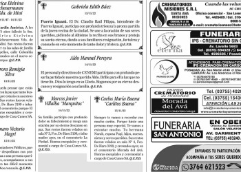 Fúnebres del Martes 15 de Noviembre de 2022