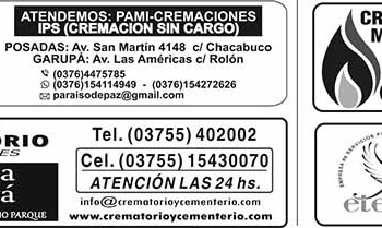 Fúnebres del Miércoles 9 de Noviembre de 2022