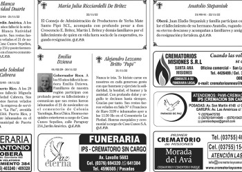 Fúnebres del miércoles 23 de noviembre de 2022