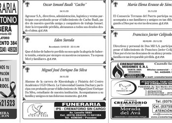 Fúnebres del viernes 25 de noviembre de 2022