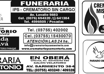 Fúnebres del domingo 20 de noviembre de 2022