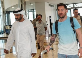 Messi se sumó a la concentración de Argentina en Abu Dhabi