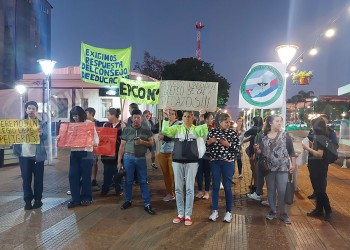 Movilizados ante el deplorable estado de la Escuela de Comercio 1 de Oberá