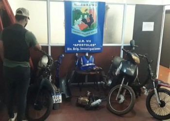 Desarticularon una red dedicada al robo y venta de partes de motocicletas
