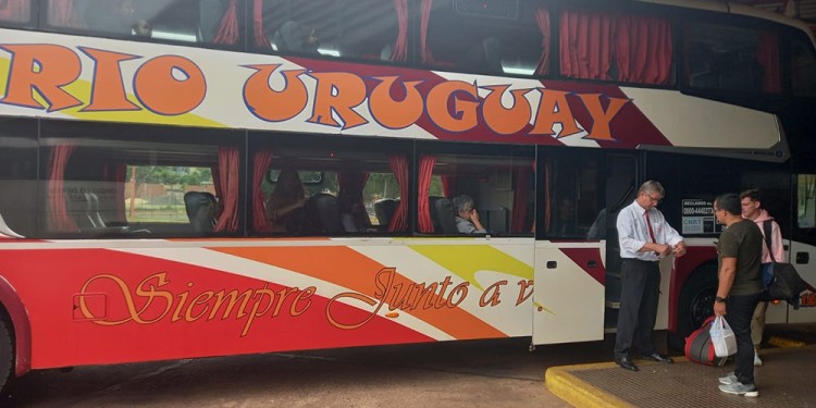 COMPLETO. Río Uruguay es la única que llega a Santa Catarina y Rio Grande Do Sul con salidas desde Posadas. (Gentileza DAR)