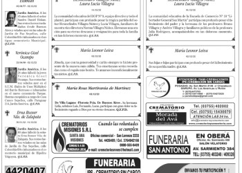 Fúnebres del domingo 4 de diciembre de 2022