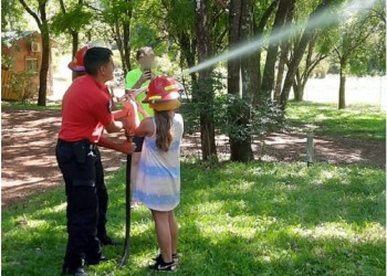 Bomberos de la Policía de Oberá realizaron una charla educativa de prevención