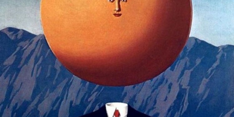 El arte de vivir -una pintura que Rene Magritte pintó en 1967