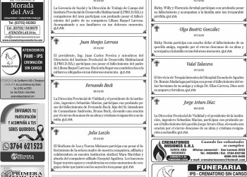 Fúnebres del Miércoles 28 de Diciembre de 2022