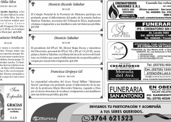 Fúnebres del Viernes 2 de Diciembre de 2022