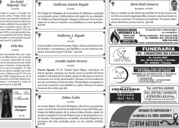 Fúnebres del Viernes 16 de Diciembre de 2022
