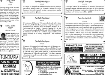 Fúnebres del jueves 22 de diciembre de 2022