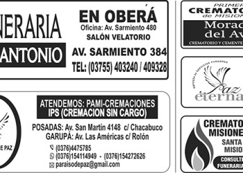 Fúnebres del viernes 23 de diciembre de 2022